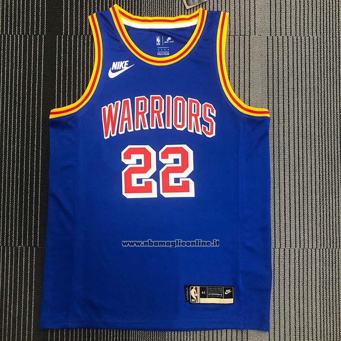 Maglia Golden State Warriors Andrew Wiggins #22 75th Anniversary Blu